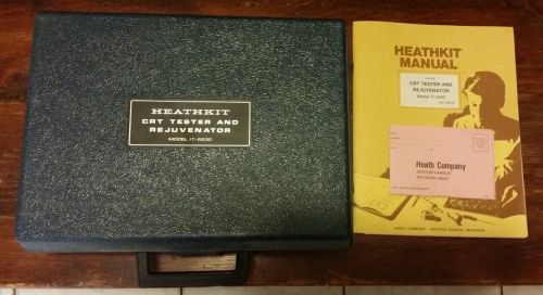 Heathkit CRT Tester and Rejuvenator w/ cables and manual - great condition