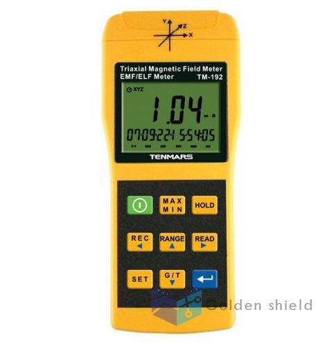 3 axis triaxis gaussmeter emf elf magnetic field meter tm-192 tenmars 01 yr wty for sale