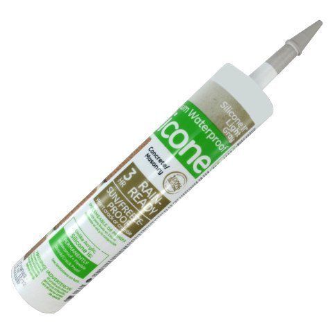 10.1 oz. Cartridge Light Gray Concrete &amp; Masonry Silicone II Sealant