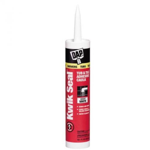 Dap kwik seal tub and tile caulk 10.1 oz white 18032 dap inc adhesive caulk for sale