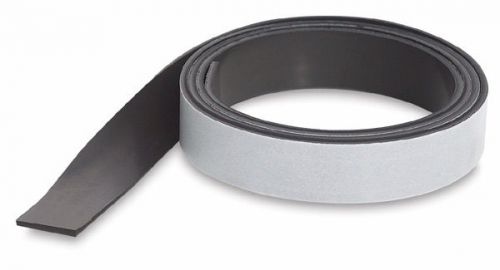 Adhesive-backed flexible magnet magnetic tape strip roll - 1/2&#034; x 10 ft. for sale