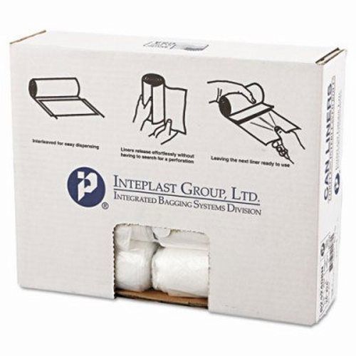 8-10 Gallon Clear Trash Bags, 24x24, 8mic, 1,000 Bags (IBS S242408N)