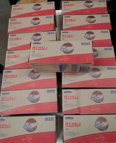 (15)  Kimberly Clark Wypall L10  Utility  Wipes 05322 125 ct 10.25&#034; x 12&#034;