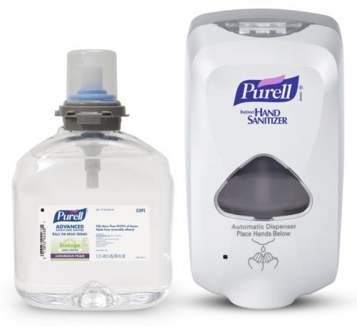 GOJO 5392-D1 - Purell TFX Touch Free Dispenser Kit &amp; 1200 ml Refill - New!