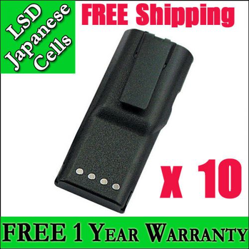 10 batteries hnn9628-1600mah pmn4005 for motorola radius gp300 gtx800 lts2000 for sale