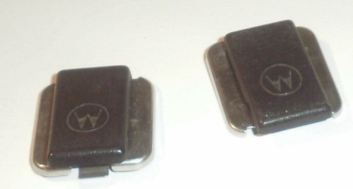 MOTOROLA Original 6405738V01 Speaker Microphone Slip-on Mic Clips - Set of 2