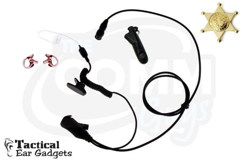 Quick Release Coyote Lapel Mic Police Earpiece Motorola HT1250 MTX850 MTX950