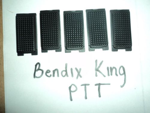 LOT 5 Replacement RUBBER PTT BUTTON Bendix King BK Radio DPH GPH EPH LPH Command