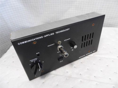 Communications-Applied Technology Speaker Intercom Unit Model Number Unknown