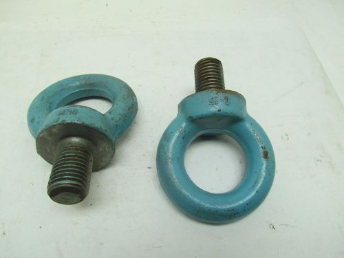 Eyebolt lifting w/shoulder drop forge carbon steel m30x3.5mm 46mm shank lot of 2 for sale