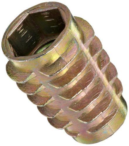 E-Z Lok Threaded Insert, Zinc, Hex-Flush, 5/16&#034;-18 Internal Threads, 0.789&#034;