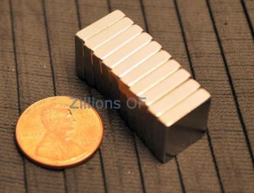 10 neodymium magnets 1/2 x 1/2 x 1/8 block magnet n48 for sale