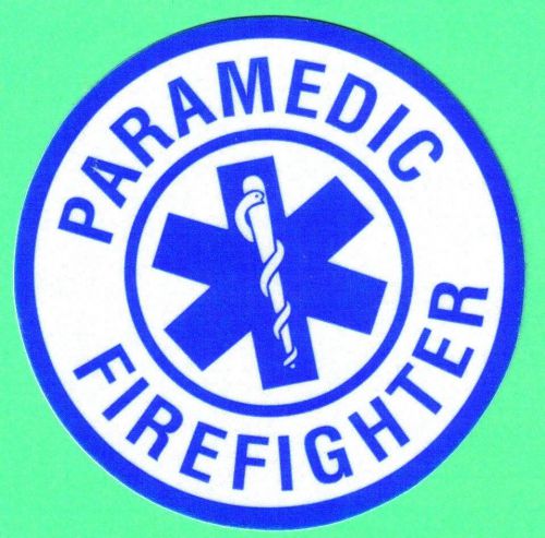 EMT Decal/Sticker Round (PARAMEDIC FIREFIGHTER) Round 3 Inch