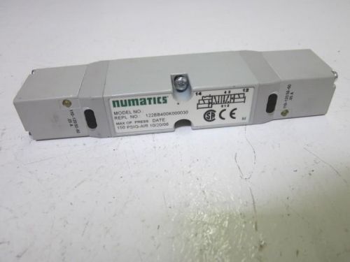 NUMATICS122BB400K000030 SOLENOID AIR VALVE 24VDC *USED*