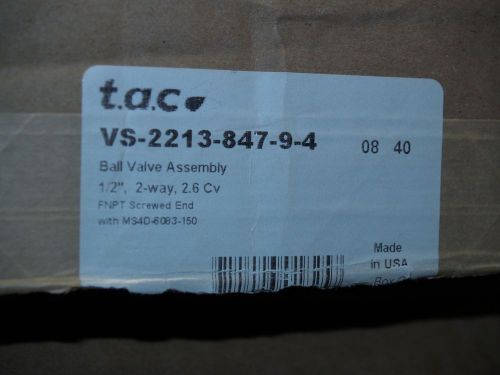 Tac vs-2213-847-9-4 duradrive proportional actuator &amp; ball valve assembly for sale