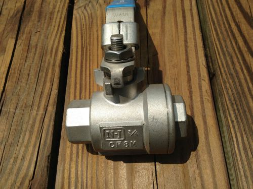 Jamesbury 3/4&#034; Stainless Ball Valve  1000CWP  CF8M