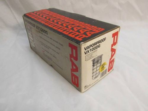 NEW NIB RAB Lighting VX100DG Vaporproof VX 4&#034; Ceiling Box Mount with Glass Globe