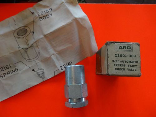 Aro 3/8&#034; automatic excess flow check valve 23603-300 for sale