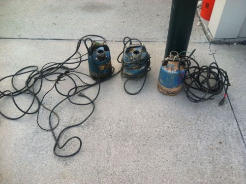 Lot 3 Tsurumi LB480 Submersible-Trash Pumps-Great Suckers-62.4 GPM