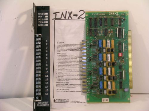 CERBERUS PYROTRONICS SIEMENS iNX-2 ^ INTERFACE BOARD XL3 SYSTEM