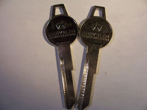 2 OLD  OEM VINTAGE ORG  CHRYSLER    1966 TO 1967  KEY BLANK   UNCUT