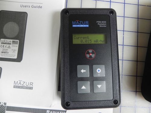 Mazur Instruments PRM-8000 Handheld Geiger Counter and Nuclear Radiation Monitor