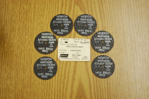 Norton # 66243428066  cut-off wheels  ( 2&#034; x 1/16&#034; x 1/8&#034; ) 6 pcs. for sale