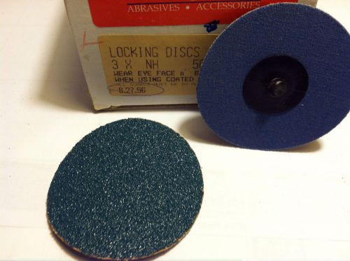 CAPCO ABRASIVES, TYPE 3, 3&#034; PLASTIC BUTTON, 3&#034; DIA ZIRCONIA  DISCS  50 GRIT