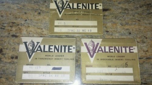 VALENITE CARBIDE INSERTS