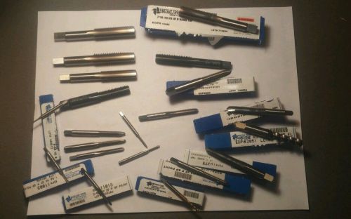 Set of 21 NEW Machinist Grade Taps 0-80 to 1/2-13 Brubaker FastCut USA $250 Lot