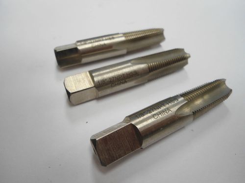 Standard Pipe Tap 1/8-27 NPT HSS 4FL OAL 2-1/8&#034; Qty 3 [434]