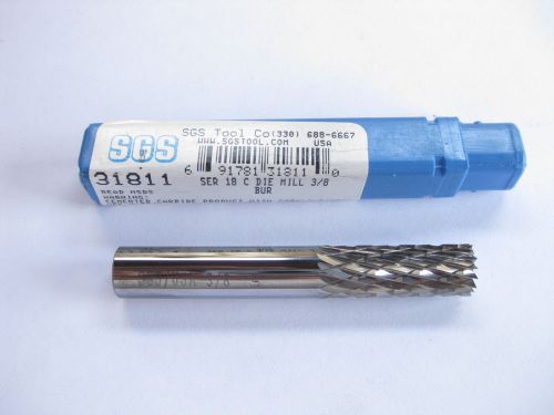 Sgs 3/8&#034; solid carbide diamond cut router bit burr 31811  ser 18 for sale