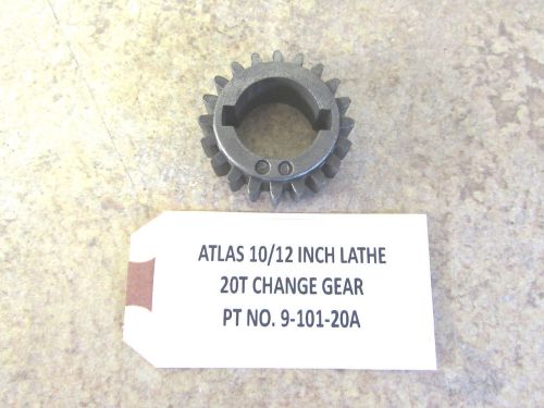 ORIGINAL ATLAS CRAFTSMAN 10 12 &#034; METAL LATHE CHANGE GEAR 20 TOOTH NO. 9-101-20A