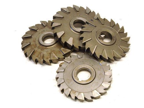 Lot of 4 UTD CO. HSS Milling Saw Cutter w/ 1-1/4&#034; Arbor Hole