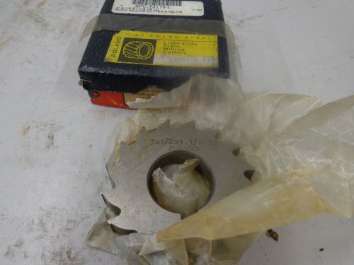 NEW 3 X 1/2 X 1-1/4 HS PLAIN MILLING CUTTER POLAND