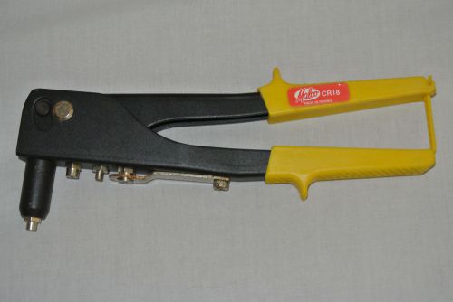 Malco CR18 Hand Riveter Yellow Grips FREE SHIPPING