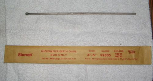 Starrett #440  4-5&#034; depth rod machinist for sale