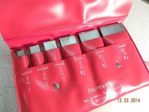 Starrett S154L Adjustable Parallels set of (6) 3/8 – 2  1/4   lot # 1