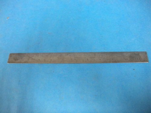 Vintage Brown &amp; Sharpe 302 Tempered 12&#034; SAE Metric Ruler, 64th, 100th