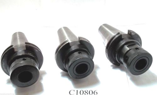 3 pc set cat50 tg100 collet chucks kennametal &amp; other cat 50 tg 100 lot c10806 for sale