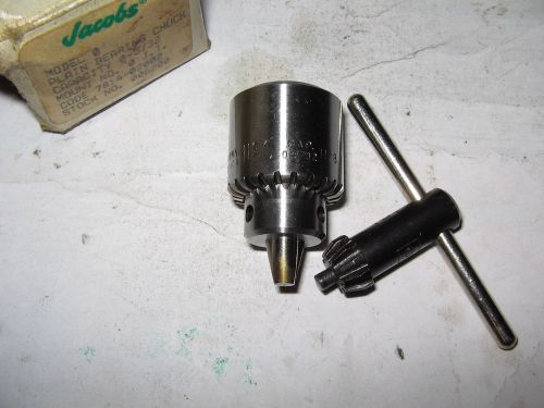 Jacobs # 0 drill chuck/key, jt0 mount, 0-5/32&#034; capacity, nos,2 for sale