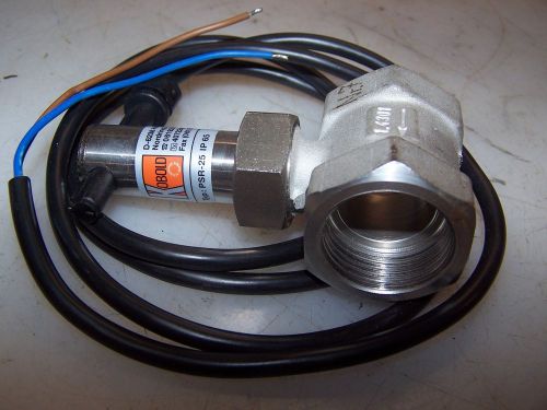 NEW KOBOLD 1&#034; NPT STAINLESS STEEL FLOW SWITCH TYPE PSR-25