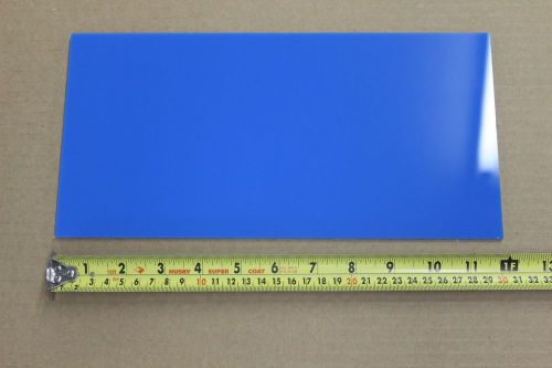 BLUE ACRYLIC PLEXIGLASS LIGHT DIFFUSING PLASTIC SHEET .100&#034;  X 6&#034; X 12&#034;