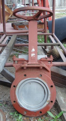 Dezurik 8&#034; Manual Knife Gate Valve.  Stainless