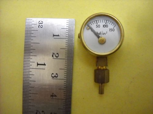 live steam  20mm dia  O-150 PSI pressure gauge