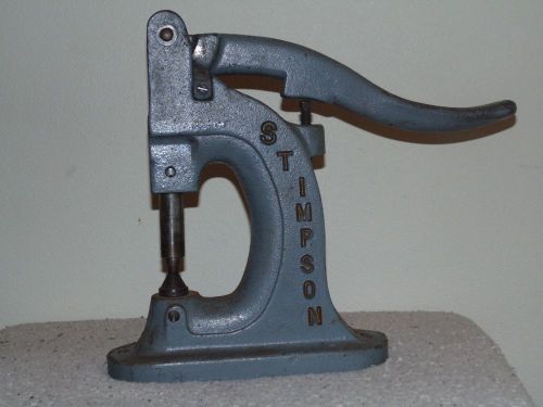 Stimpson 405 Grommet Rivet Eyelet Press