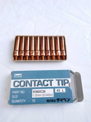 Daihen otc mig welding contact tip 45l 1.2mm .045 for sale