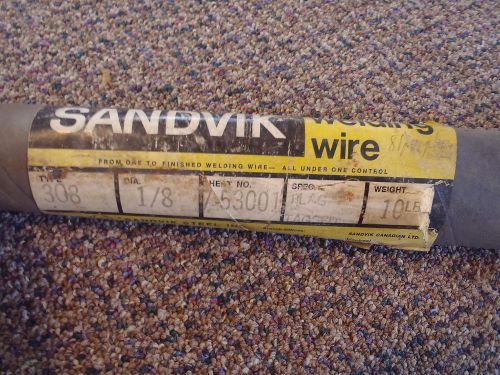 22 pc. SANDVIK 308 1/8X 36&#034; 7-53001 WELDING WIRE