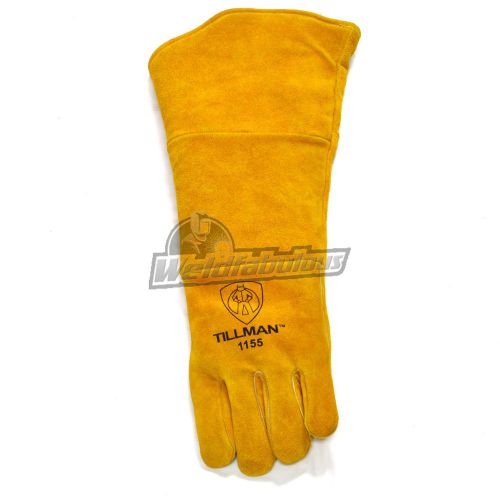 Tillman 1155ll cowhide stick welding glove pad/insul. brown 20&#034; large, left hand for sale