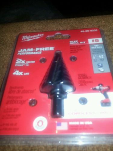 Milwaukee 48-89-9205 #5 step drill bit, 1/4 in. - 1-3/8 in. by 1/8 in. for sale